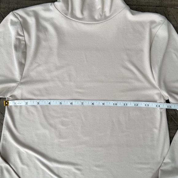 Long Sleeve Turtleneck Top – Sand Beige | Size M | New - Picture 5 of 7